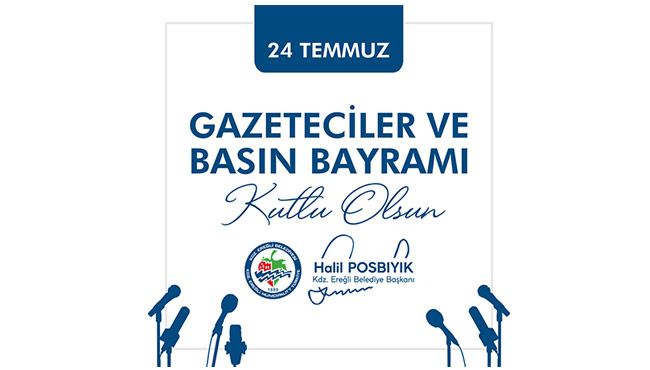 Başkan Posbıyık, Gazeteciler ve Bayramı'nı kutladı