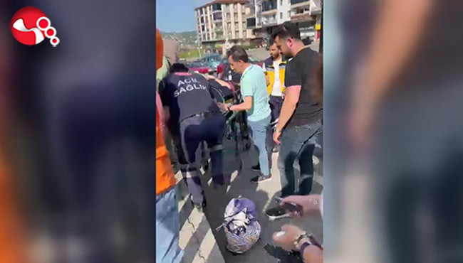 Halk Otobüsüyle Motosiklet çarpıştı!..