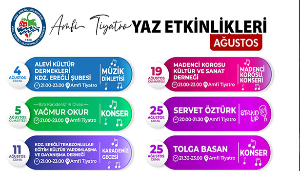 Amfi Tiyatro yaz etkinlikleri Ağustos ayı programı açıklandı