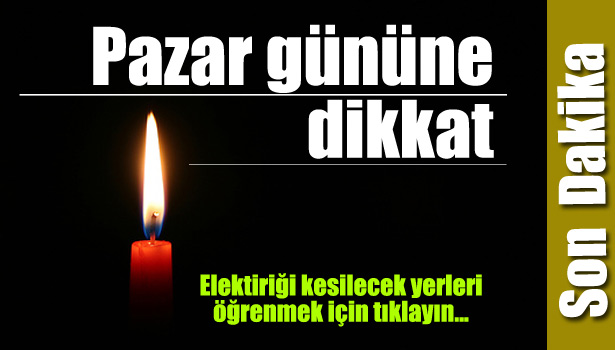 6 İLDE ELEKTRİK KESİNTİSİ