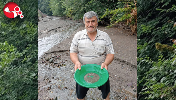 Altın avcısı işbaşında
