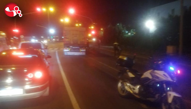 Tırın dorsesi ayrıldı