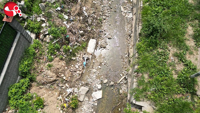 Sel antik su kanalının parçalarını ortaya çıkardı