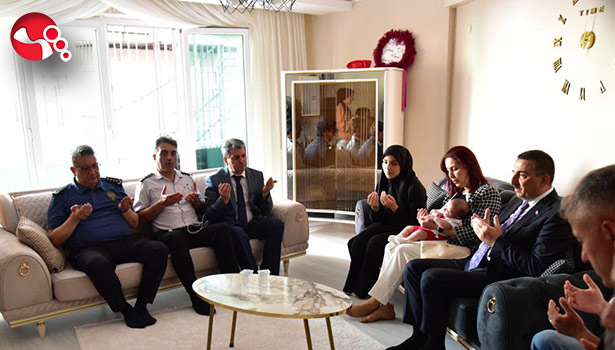 İlk ziyaret Şehit Ailesi’ne…