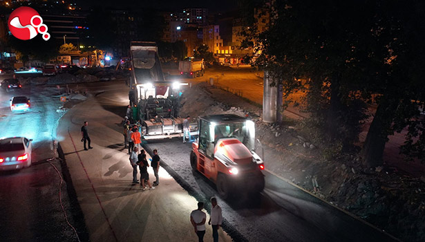 Temel asfalt çalışmaları başladı