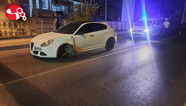 Aracı bırakıp kaçtı!..