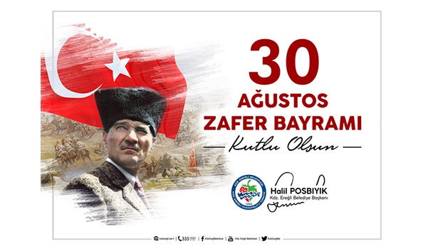 Başkan Halil Posbıyık'ın ''30 Ağustos Zafer Bayramı'' Mesajı...