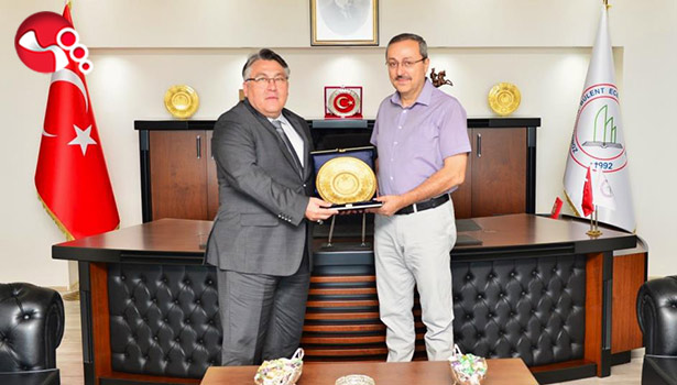 IUS Rektörü Yıldırım’dan Rektör Özölçer’e ziyaret