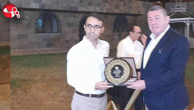 Kaymakam Vedat Yılmaz'a veda yemeği...