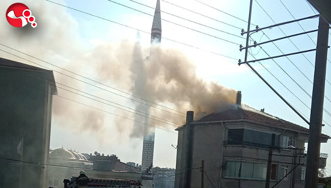 Ekmek fırının bacasında yangın çıktı!