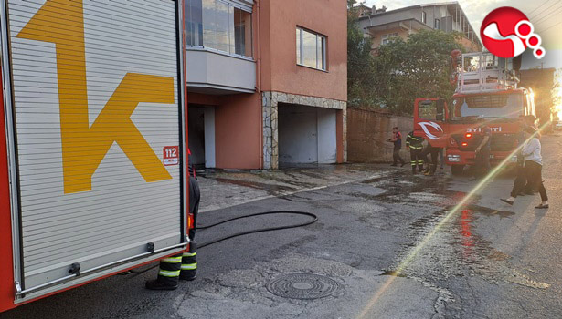 Alev alan eşyalar korku saçtı