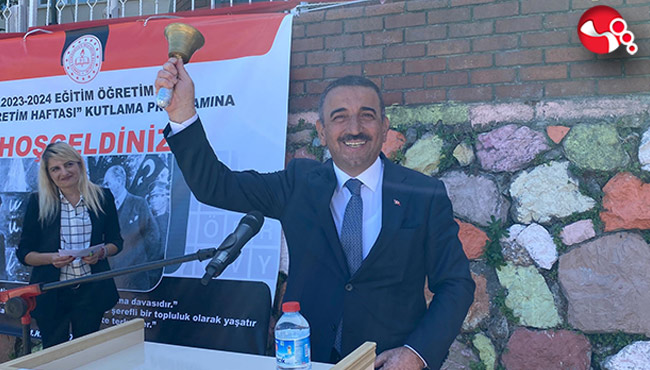 İlk ders zilini Vali Hacıbektaşoğlu çaldı