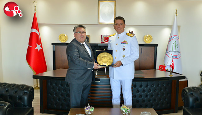 Kdz. Bölge Komutanı Uğur’dan Rektör Özölçer’e Ziyaret