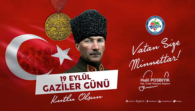 Başkan Posbıyık'ın Gaziler Günü mesajı