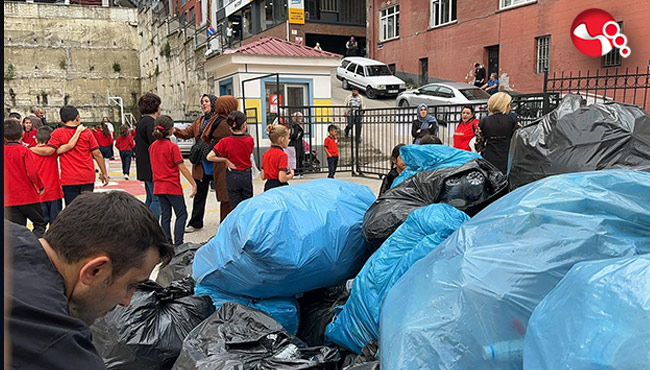 Öğrencilerden örnek davranış