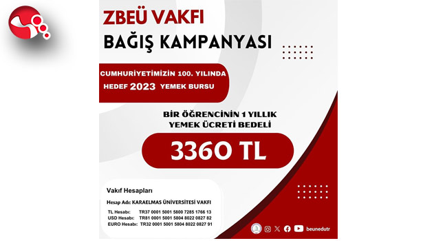 ZBEÜ'de yemek bursu kampanyası