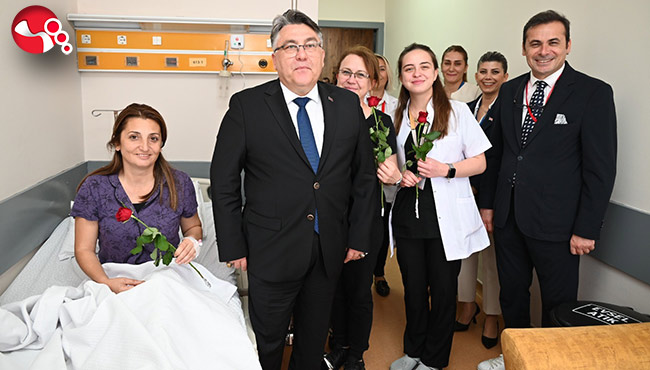 Rektör Özölçer’den ZBEÜ Hastanesinde ziyaretler