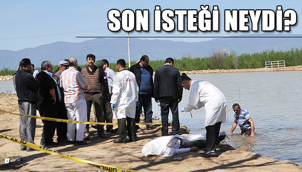 AYAĞINA TAŞ BAĞLAYARAK KENDİNİ GÖLETE ATTI