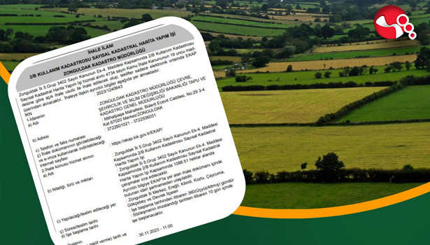 Kadastro tarihi belli oldu…