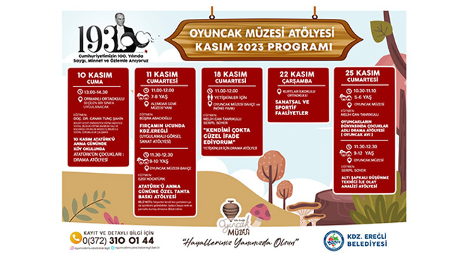 Oyuncak Müzesi, Kasım ayı programı belli oldu...