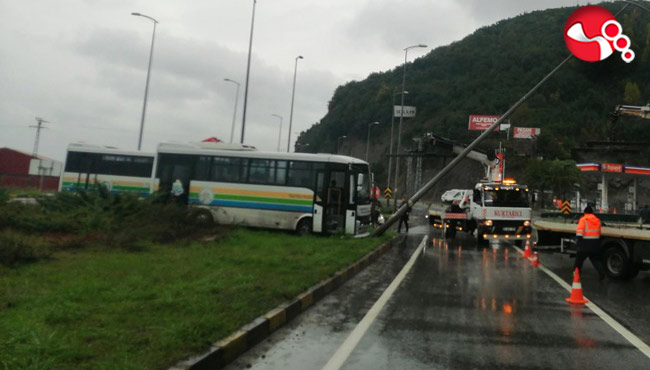 Yoğun yağış kazaya neden oldu!...