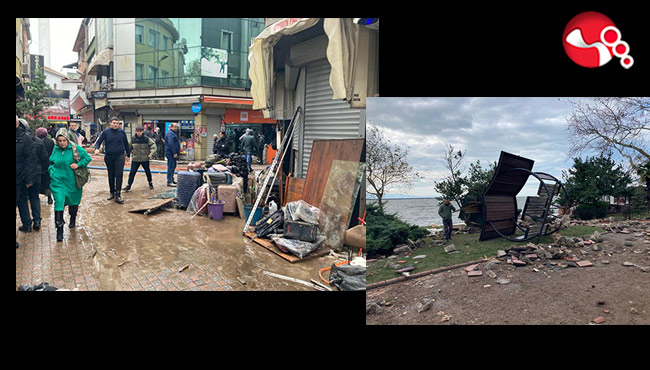 Felaketin izleri gün ağarınca ortaya çıktı...