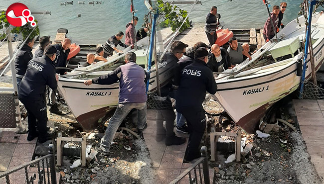 Balıkçıların yardımına polis ekipleri koştu