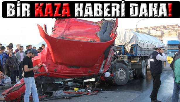 ALAPLI'DA ZİNCİRLEME TRAFİK KAZASI