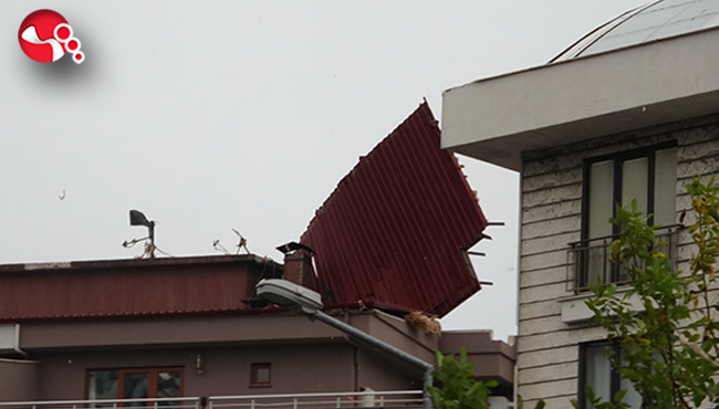 Çatılar uçtu!