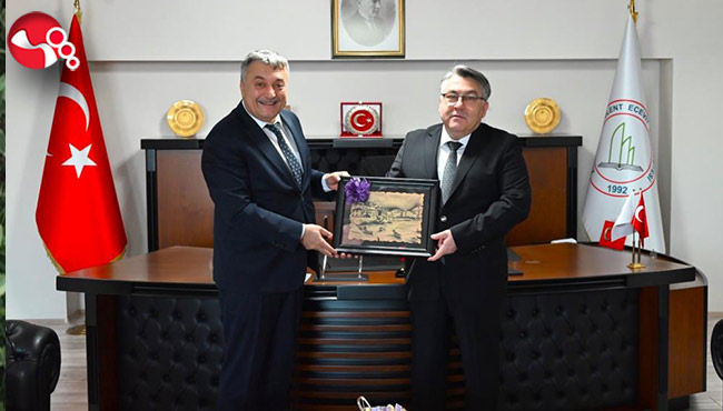 Milli Eğitim Müdürü Bozkan’dan Rektör Özölçer’e iade-i ziyaret