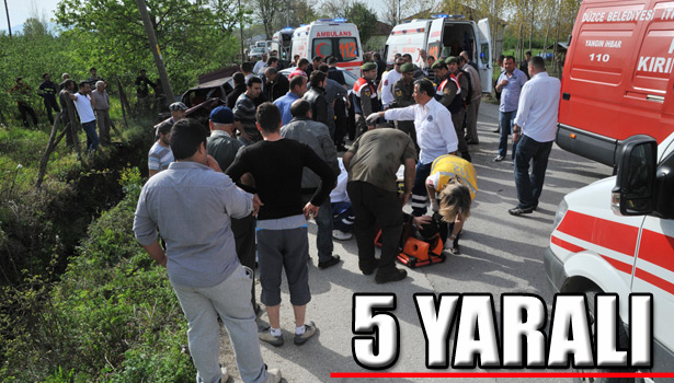 DÜZCE'DE TRAFİK KAZASI