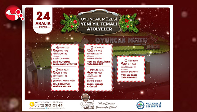 Oyuncak Müzesi'nde yeni yıla özel ek çalışmalara davetlisiniz!...