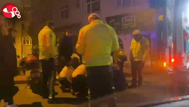 Motosikleti devirdi!!!