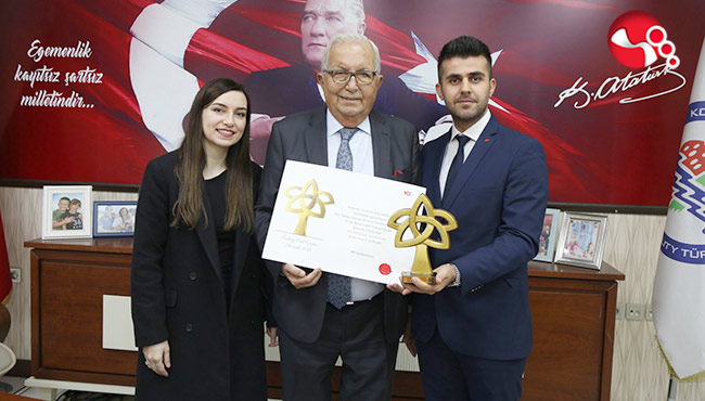 Türkiye birincisi, Başkan Posbıyık'ı ziyaret etti...