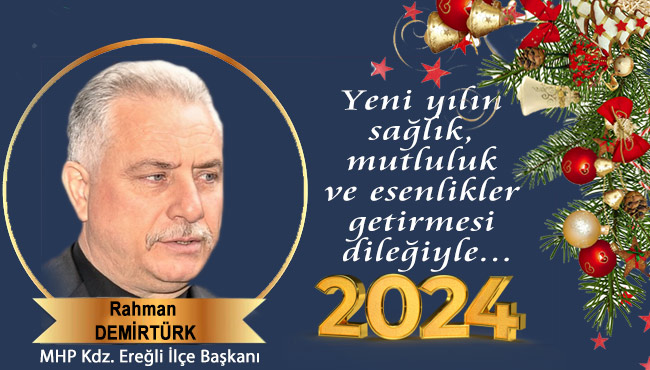 Yeni yılın sağlık, mutluluk ve esenlikler getirmesi dileğiyle...