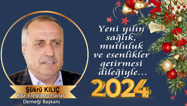 Yeni yılın sağlık, mutluluk ve esenlikler getirmesi dileğiyle...