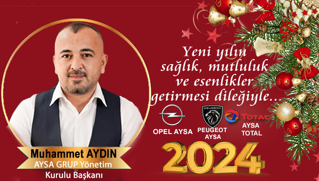 Yeni yılın sağlık, mutluluk ve esenlikler getirmesi dileğiyle...