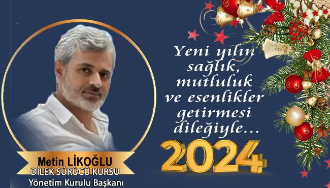 Yeni yılın sağlık, mutluluk ve esenlikler getirmesi dileğiyle...