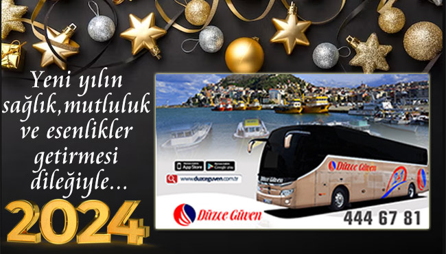 Yeni yılın sağlık, mutluluk ve esenlikler getirmesi dileğiyle...