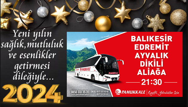 Yeni yılın sağlık, mutluluk ve esenlikler getirmesi dileğiyle...