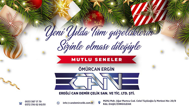 Yeni yılın sağlık, mutluluk ve esenlikler getirmesi dileğiyle...