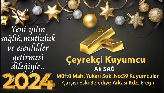Yeni yılın sağlık, mutluluk ve esenlikler getirmesi dileğiyle...