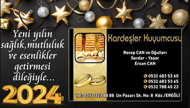 Yeni yılın sağlık, mutluluk ve esenlikler getirmesi dileğiyle...