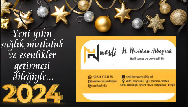 Yeni yılın sağlık, mutluluk ve esenlikler getirmesi dileğiyle...