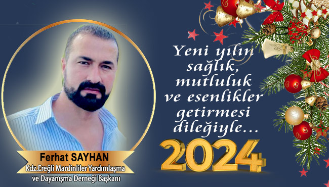Yeni yılın sağlık, mutluluk ve esenlikler getirmesi dileğiyle...
