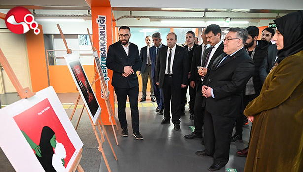 ZBEÜ’de ‘Özgür Filistin’ temalı sergi açıldı
