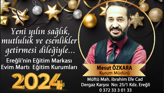 Yeni yılın sağlık, mutluluk ve esenlikler getirmesi dileğiyle...