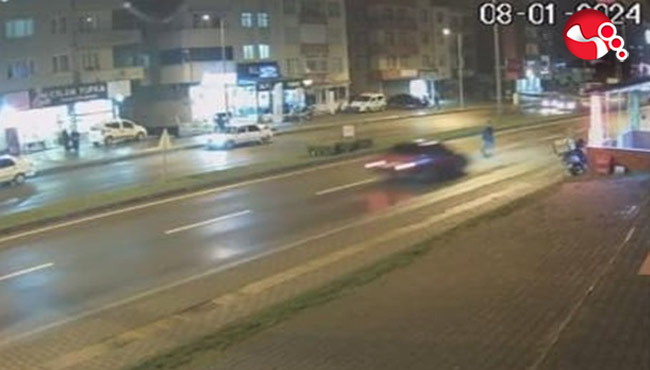 Kaza anı kameralara yansıdı!...