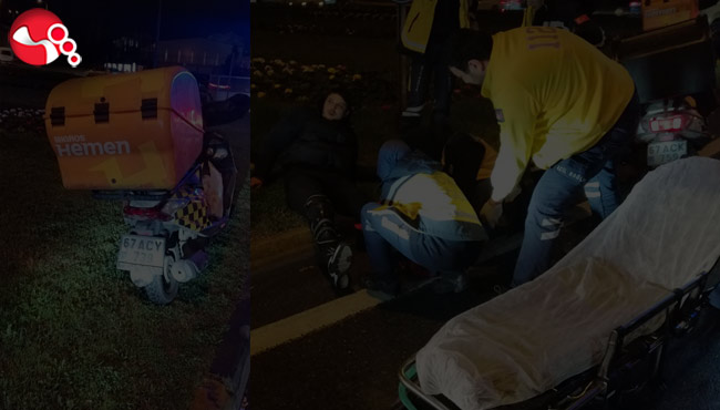 Motosiklet devrilince!...