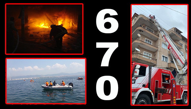 Bir yılda 670 olay...